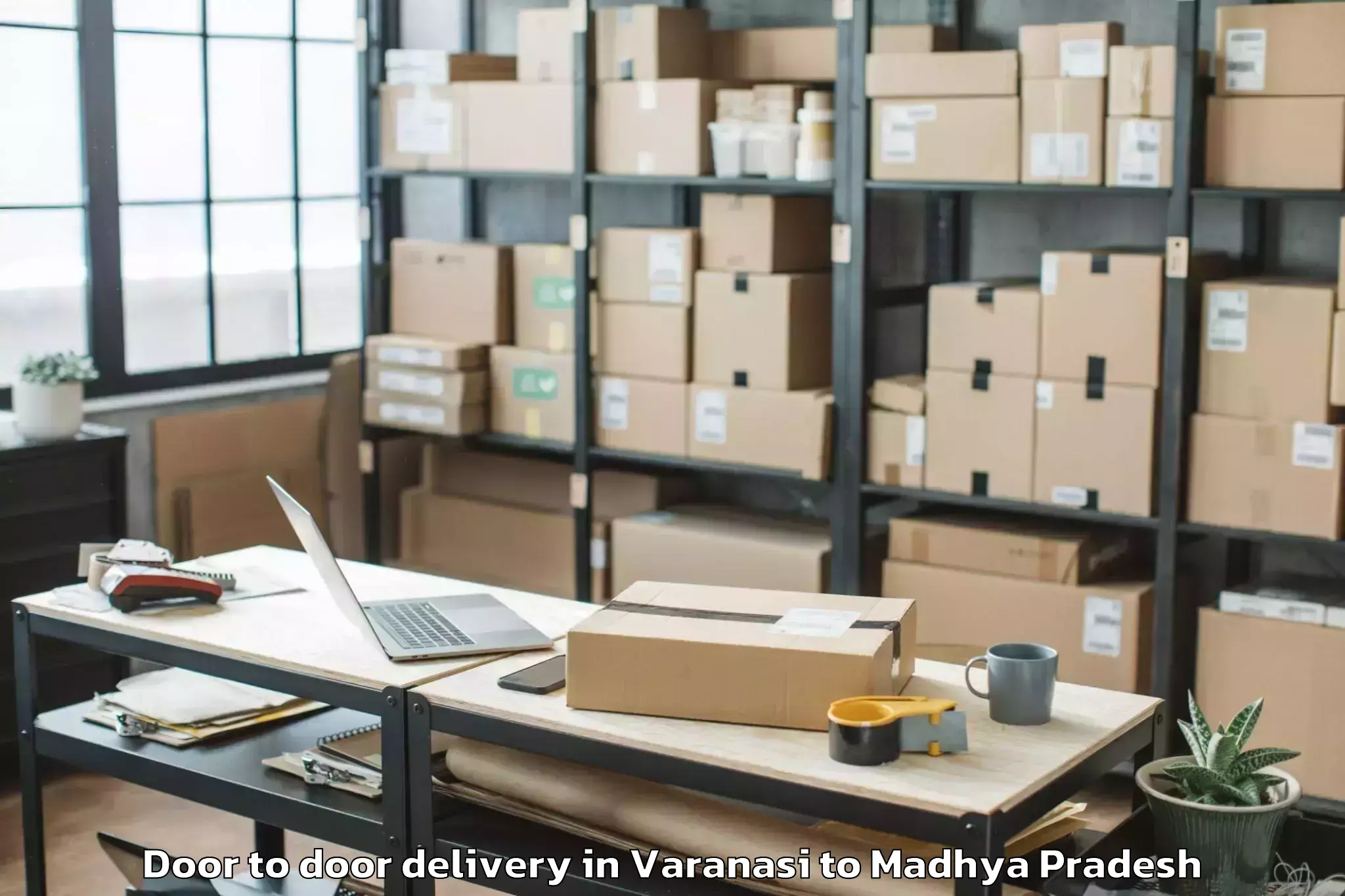 Professional Varanasi to Guna Door To Door Delivery